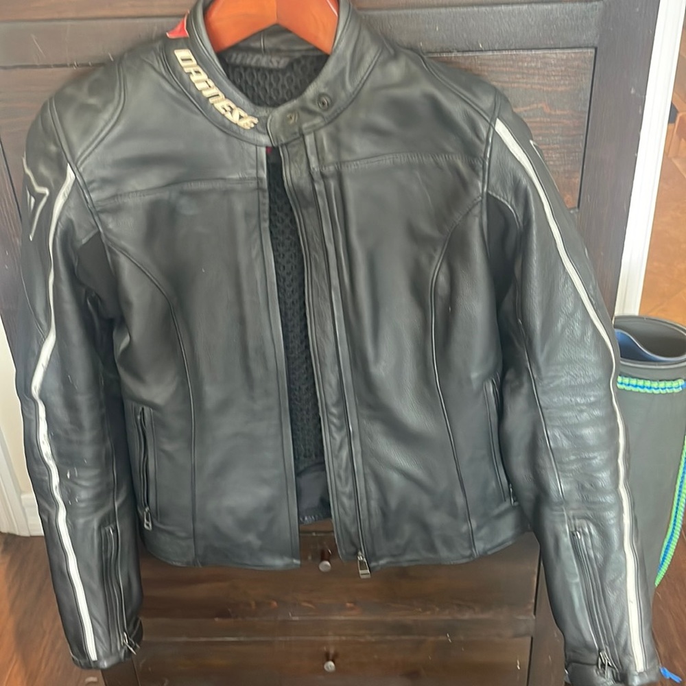 Women’s Dainese Leather Motorcycle Jacket (European Size 42)